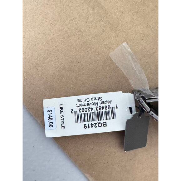 NWT Fossil BQ2419 Lux Luther Three-Hand Smoke Stainless Steel Watch - Picture 8 of 8